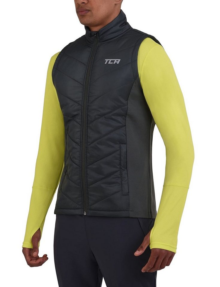 TCA Kurzjacke TCA Herren Excel Runner Weste Dunkelgrün XL von TCA