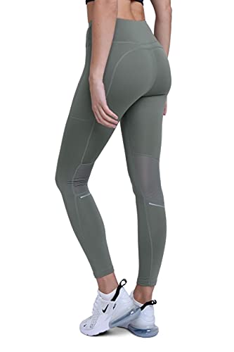 TCA SuperThermo Performance Leggings für Damen, High Waist, Blickdicht Sportleggings mit Handytasche, Laufhose für Yoga & Fitness - Hellgrün, M von TCA