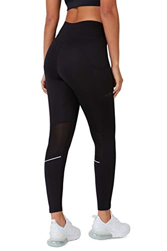 TCA SuperThermo Performance Leggings für Damen, High Waist, Blickdicht Sportleggings mit Handytasche, Laufhose für Yoga & Fitness - Schwarz, S von TCA