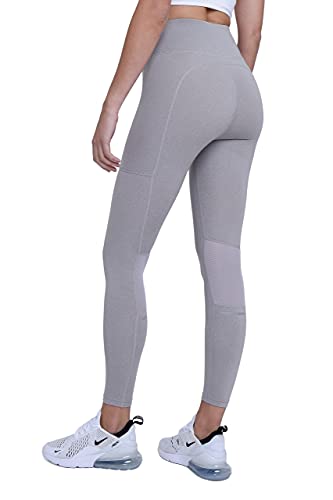 TCA SuperThermo Performance Leggings für Damen, High Waist, Blickdicht Sportleggings mit Handytasche, Laufhose für Yoga & Fitness - Hellgrau, M von TCA