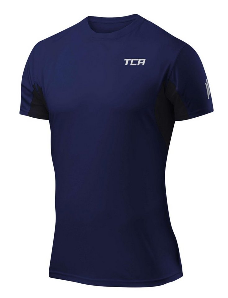 TCA T-Shirt TCA Herren Atomic T-Shirt - Dunkelblau, Quickdry, UPF 50+ (1-tlg) von TCA