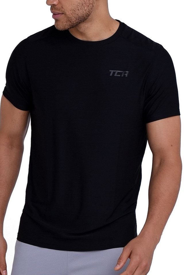 TCA T-Shirt TCA Herren Galaxy Fitness Lauf Shirt - Schwarz (1-tlg) von TCA