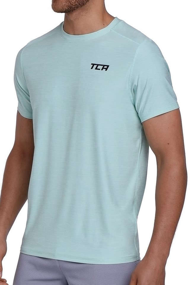 TCA T-Shirt TCA Herren Galaxy Laufshirt - Hellblau (1-tlg) von TCA