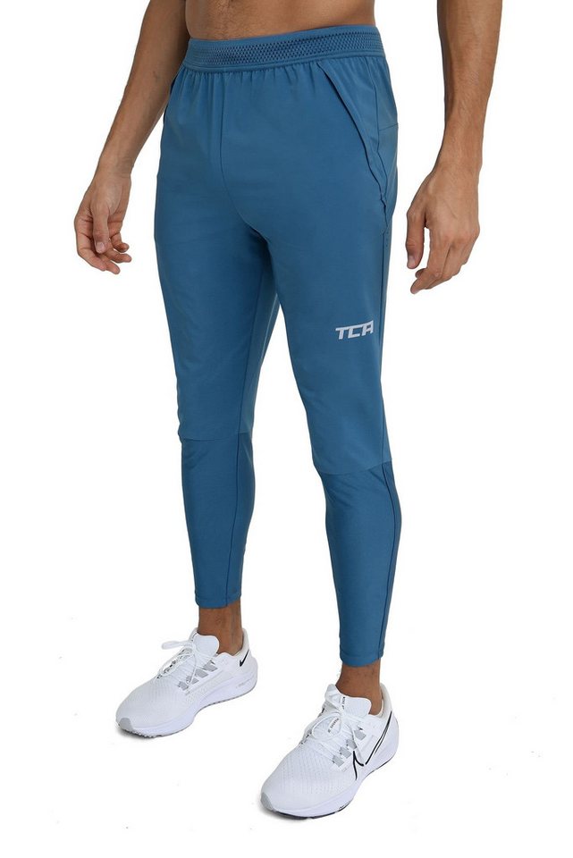TCA Trainingshose TCA Herren Jogginghose mit Reißverschlusstaschen - Blau (1-tlg) von TCA