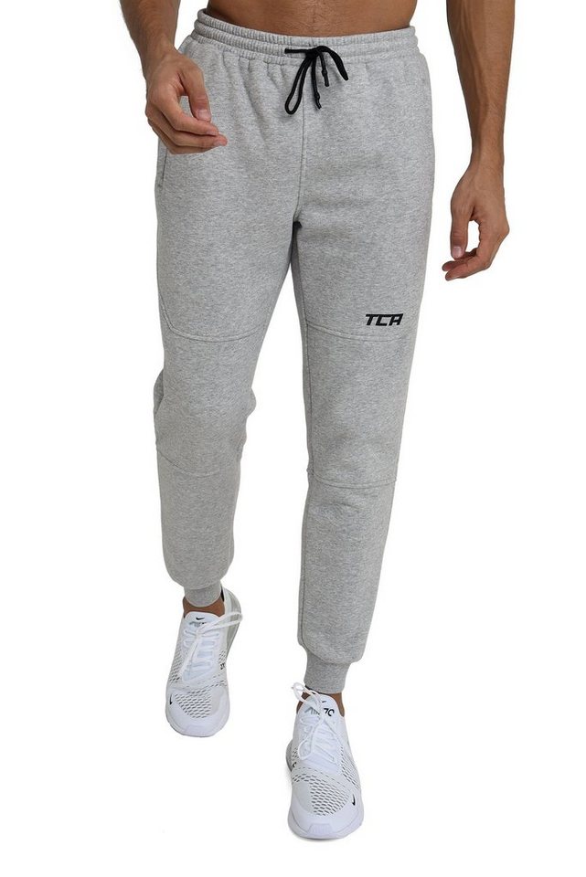 TCA Trainingshose TCA Herren Jogginghose mit Reißverschlusstaschen - Grau (1-tlg) von TCA