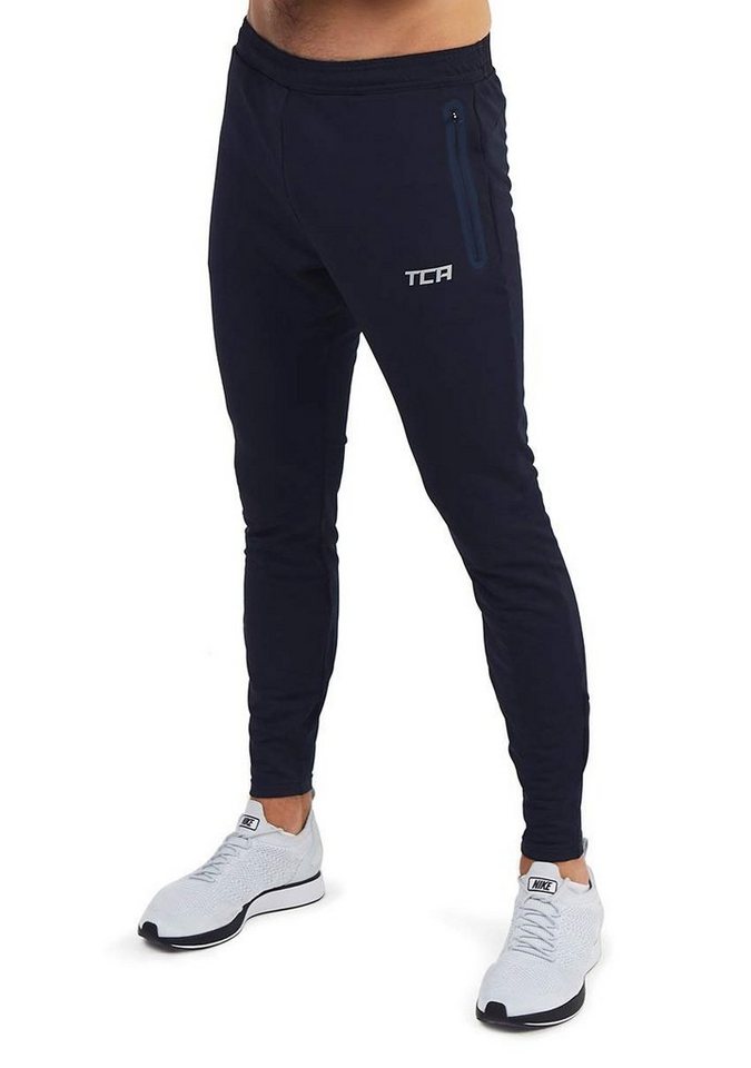 TCA Trainingshose TCA Herren Jogginghosen mit Reißverschlusstaschen - Dunkelblau (1-tlg) von TCA