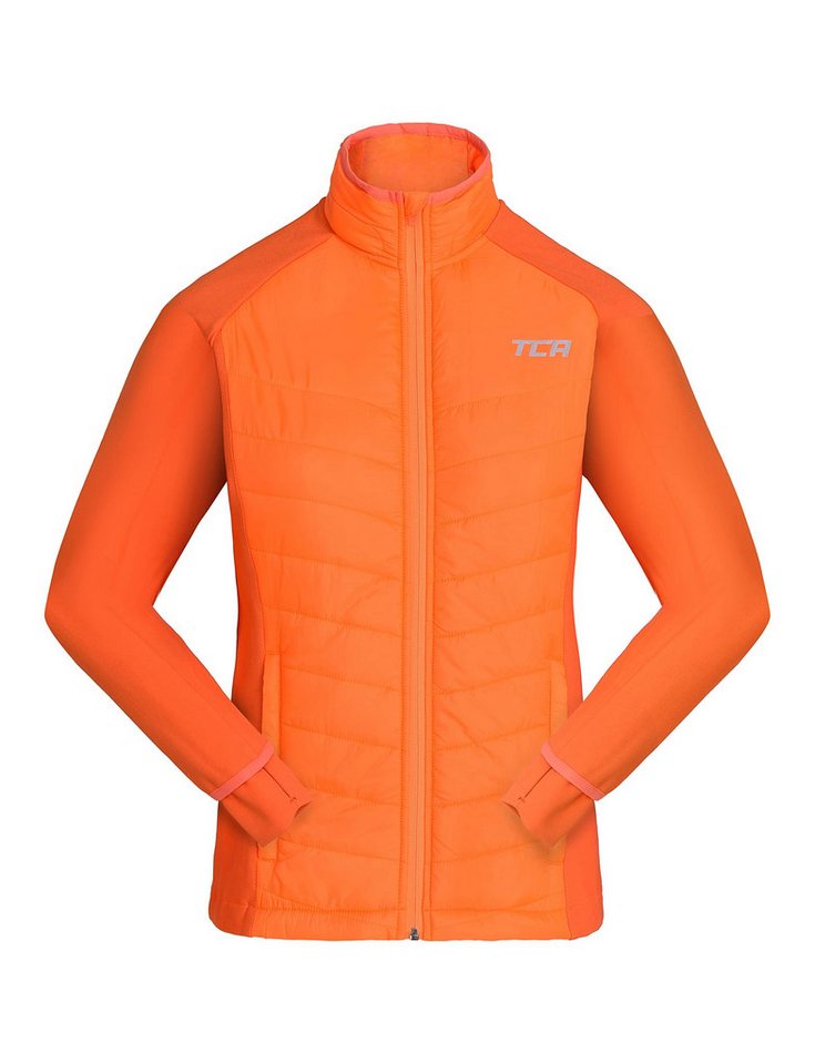 TCA Trainingsjacke TCA Mädchen Laufjacke - Orange, 12-14 Jahre (1-St) von TCA