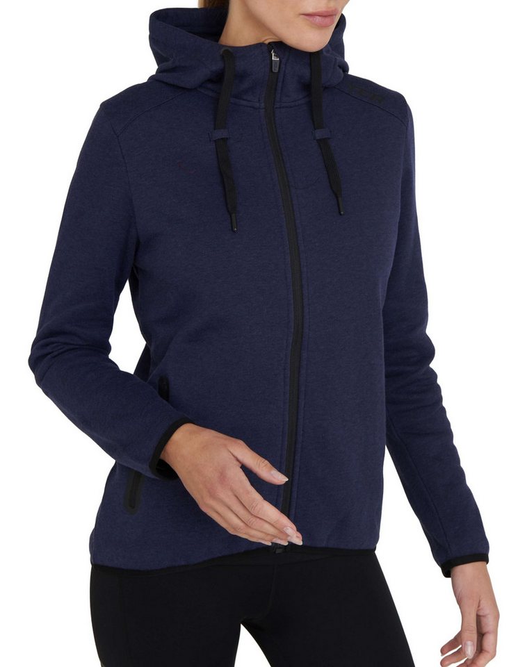 TCA Trainingspullover TCA Damen Revolution Hoodie, Dunkelblau, Kapuze, Reißverschlusstaschen (1-tlg) von TCA