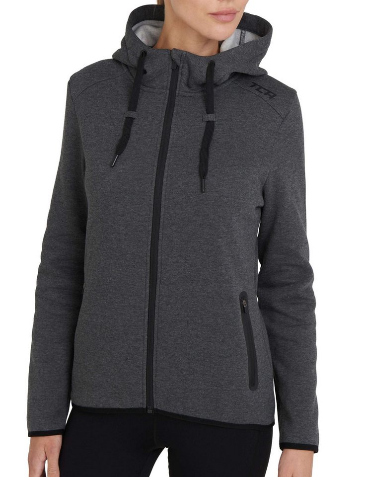 TCA Trainingspullover TCA Damen Revolution Hoodie, Grau, Sweatjacke mit Kapuze (1-tlg) von TCA