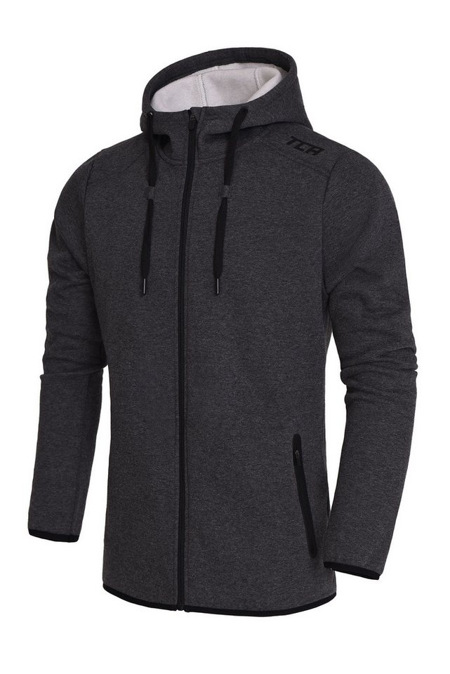 TCA Trainingspullover TCA Herren Hoodie mit Kapuze und Reißverschluss - Grau, M (1-tlg) von TCA