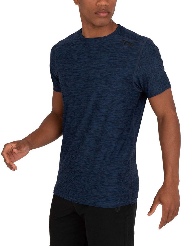 TCA Trainingsshirt TCA Herren Galaxy Laufshirt - Dunkelblau (1-tlg) von TCA