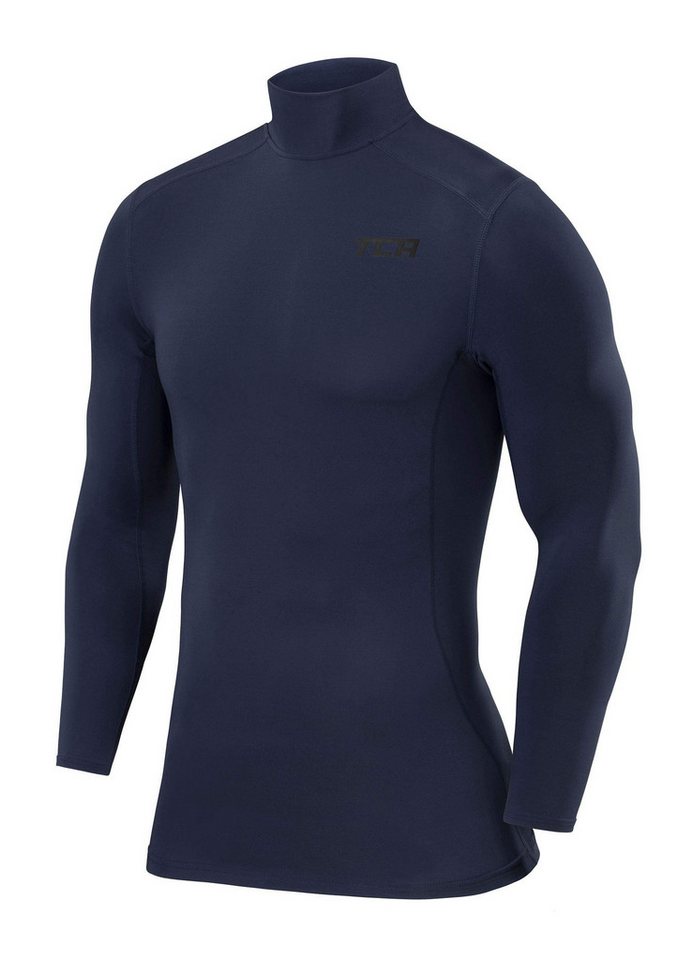 TCA Trainingsshirt TCA Herren Kompression Langarm Thermo Oberteil - Dunkelblau (1-tlg) von TCA