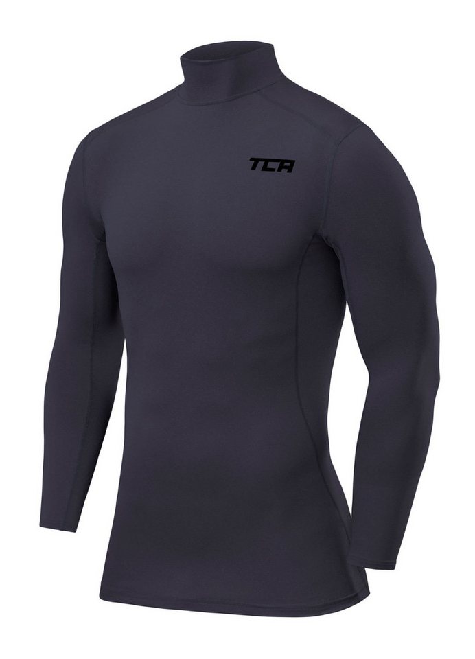 TCA Trainingsshirt TCA Herren Kompression Langarm Thermo Oberteil - Dunkelgrau (1-tlg) von TCA