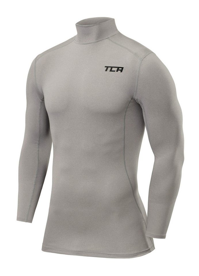 TCA Trainingsshirt TCA Herren Kompression Langarm Thermo Oberteil - Grau, XL (1-tlg) von TCA