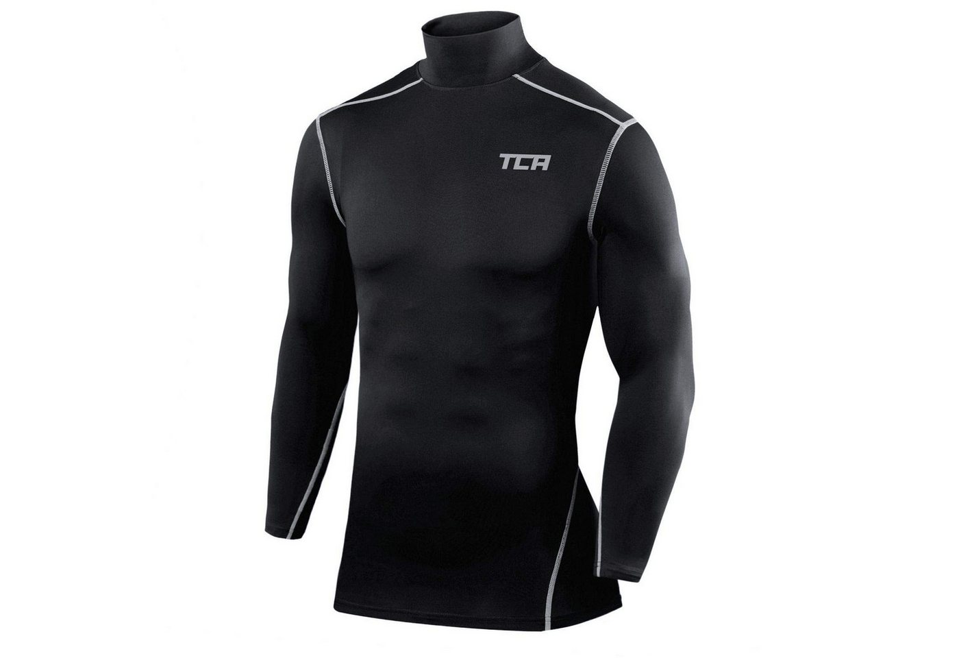 TCA Trainingsshirt TCA Herren Kompression Langarm Thermo Oberteil - Schwarz, XXL (1-tlg) von TCA