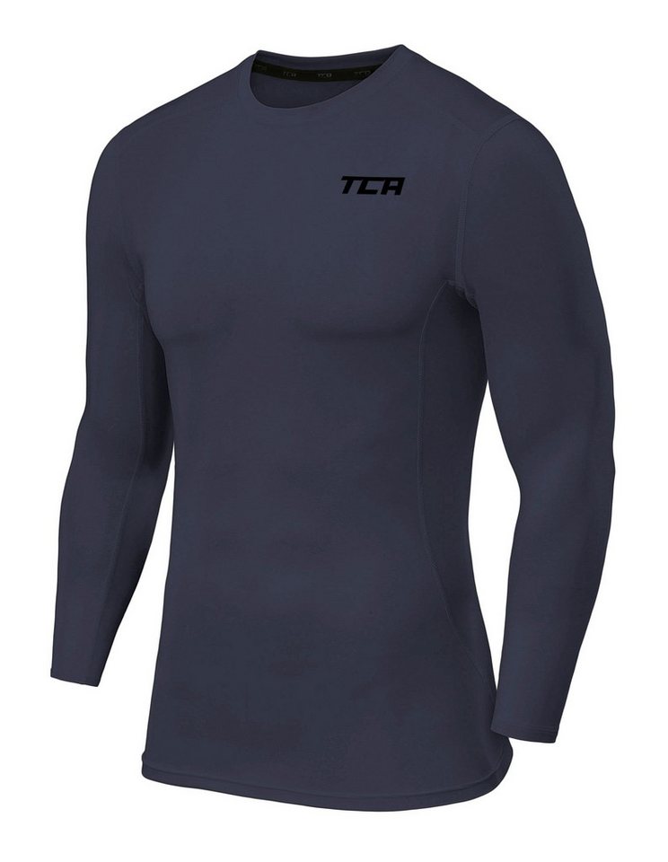 TCA Trainingsshirt TCA Herren Langarm Kompressionsshirt Thermo Dunkelgrau (1-tlg) von TCA