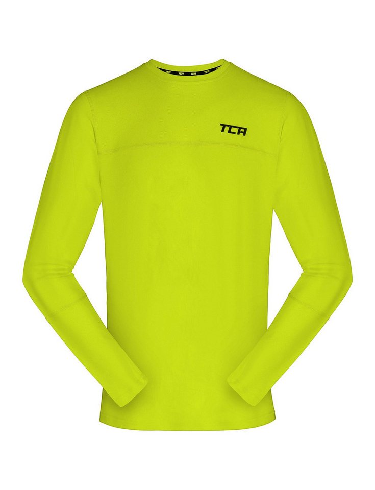 TCA Trainingsshirt TCA Jungen Laufshirt Langarm Rundhalsausschnitt - Grün, 6-8 Jahre (1-tlg) von TCA