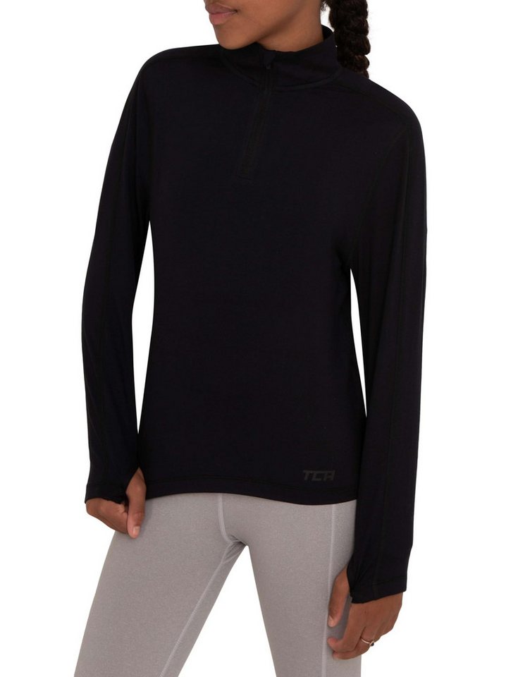 TCA Trainingsshirt TCA Mädchen Fusion Quickdry Leichtes Laufshirt mit (1-tlg) von TCA