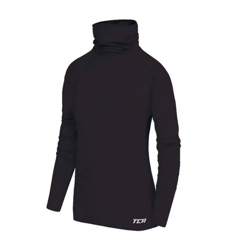 TCA Trainingsshirt TCA Mädchen Warm-Up Thermo Lauf Oberteil - Schwarz, 12-14 Jahre (1-tlg) von TCA