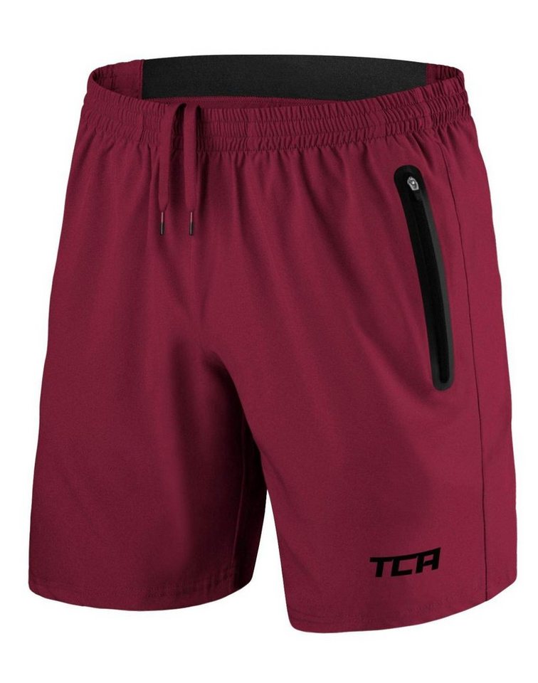 TCA Trainingsshorts TCA Herren Elite Tech Laufhose Gymshorts - Rot, L (1-tlg) von TCA