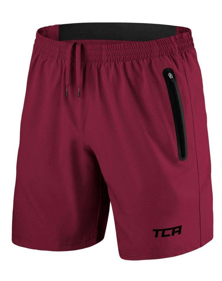 TCA Trainingsshorts TCA Herren Elite Tech Laufhose Gymshorts - Rot, L von TCA