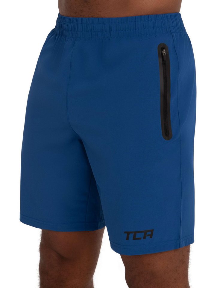 TCA Trainingsshorts TCA Herren Elite Tech Laufhose mit Reißverschlusstaschen - Blau (1-tlg) von TCA