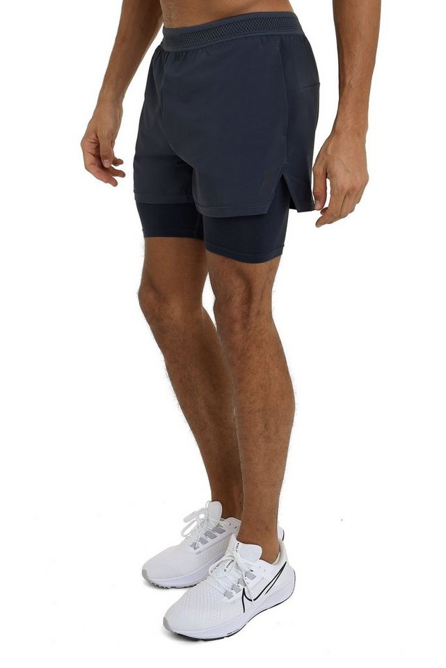 TCA Trainingsshorts TCA Herren Flyweight 2 in 1 Laufhose Grau XXL (1-tlg) von TCA