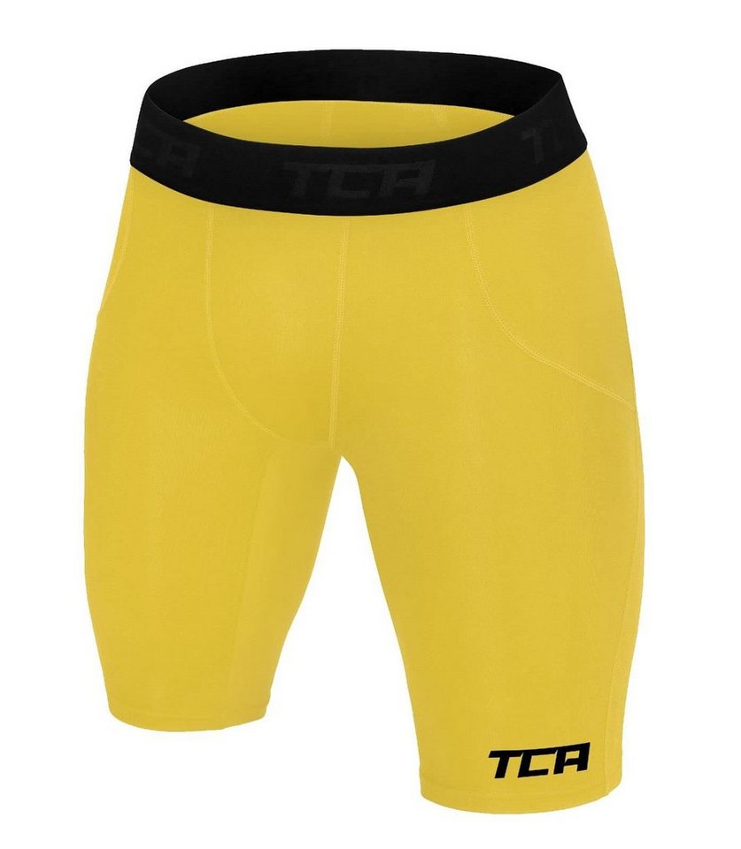 TCA Funktionsshorts TCA Jungen SuperThermal Kompressions Shorts - Gelb, 10-12 Jahre (1-tlg) von TCA