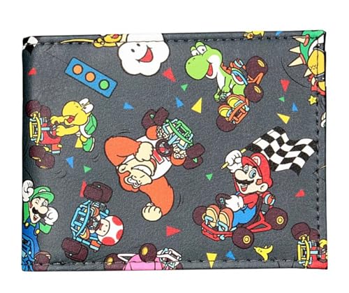 TCB Creations Super Cartoon Mario Characters All Over Bi-Fold Wallet, Mehrfarbig, osfm, Faltbare Geldbörse TCB Creations Super Cartoon Mario Characters All Over Bi-Fold Wallet, Mehrfarbig, osfm, Faltbare Geldbörse von TCB Creations