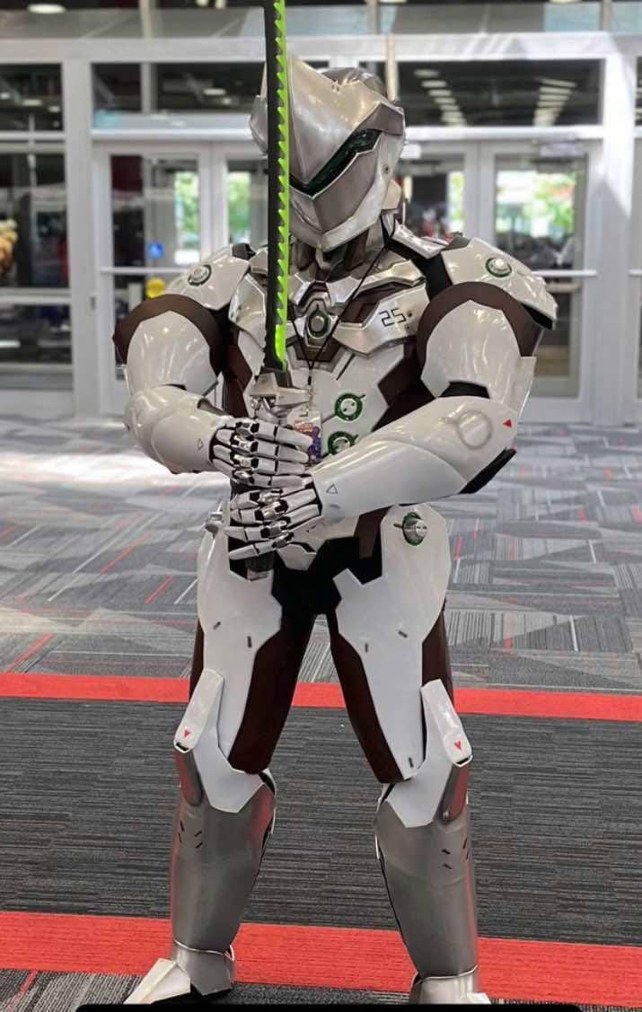 Genji Overwatch 1 Rüstungskostüm | Volle Led von TCCCosCraftArt