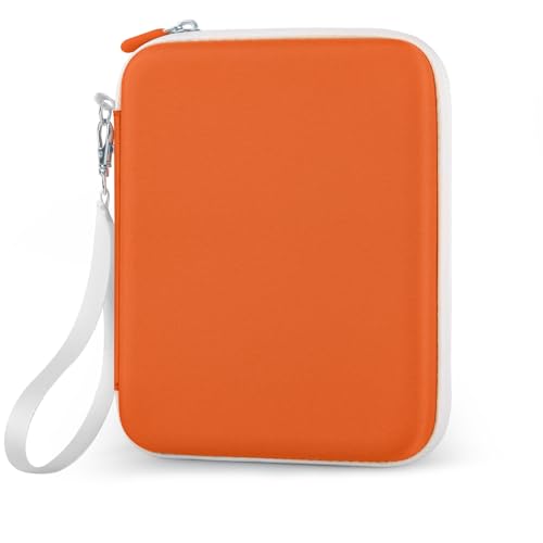 TCGPRO Aufbewahrungsbox für Yoto Cards, 80 Yoto Karten Organizer mit Reißverschluss und Tragegriff, 10 Doppelseitige Einlageblätter mit 6-Ring-System, Reise Sammelmappe für Yoto Player Cards, Orange von TCGPRO
