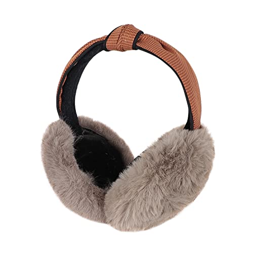 Ohrenwärmer Winter Damen Mädchen Ohrenschützer Plüsch Faltbar Earmuffs Warm Flauschig Ohrenwärmer Modisch Ohrenklappen Winteraccessoire Ohrenabdeckung Ohrenwärmer für Fahrrad Ski Outdoor Braun von TCNGKIJIUK