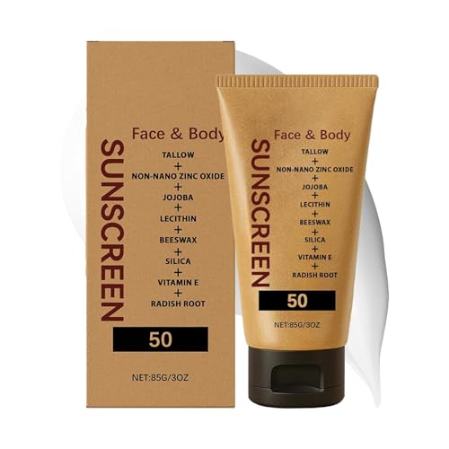 Confidita Beef Tallow Sunscreen, Tallow Nourish SPF 50 | Organic Natural Beef Tallow Sunscreen, Clean Non-Greasy Formula for Face and Body for Sunmmer Outdoor Travel | Women and Men (1PCS) von TCTCTW