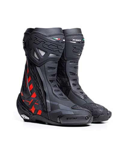 TCX Herren Rt-Race Motorradstiefel, Black Red, 44 EU von TCX