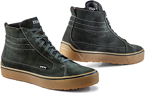 TCX Street 3 Wasserdichte Motorradschuhe (Dark Green,43) von TCX