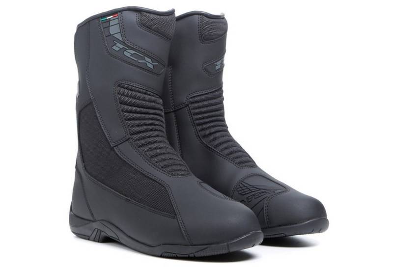 TCX TCX Explorer.4 GTX Motorradstiefel Herren schwarz 48 Motorradstiefel (Packung, Antistatische und Öl- und Benzinfeste Sohle) von TCX