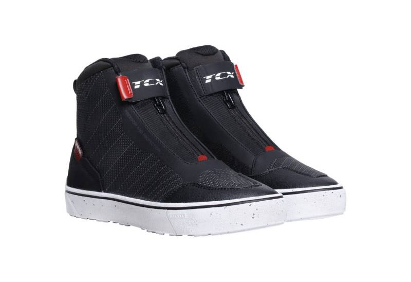 TCX TCX Ikasu 2 WP Motorradschuhe Damen Schwarz / Rot Motorradstiefel (Packung, Antistatische und Öl- und Benzinfeste Sohle) von TCX