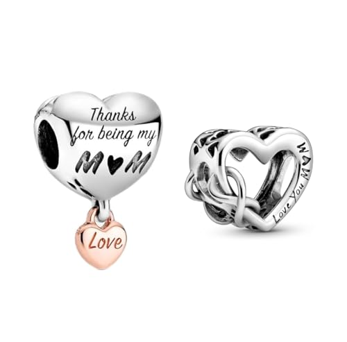 TCZNAF Charms Armbände Bead Compatible fü Armband Christmas Schmuck für Damen Muttertag Valentinstag Combination-B TCZNAF Charms Armbände Bead Compatible fü Armband Christmas Schmuck für Damen Muttertag Valentinstag Combination-B von TCZNAF