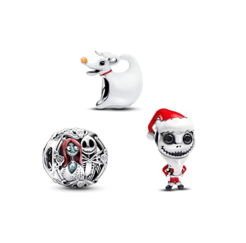TCZNAF Charms Halloween Anhänger Compatible with Pandora für Armband Bead Charm für Damen Nightmare Before Christmas Set von TCZNAF