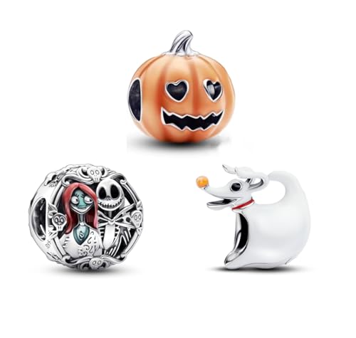 TCZNAF Charms Halloween Anhänger Compatible with Pandora für Armband Bead Charm für Damen von TCZNAF