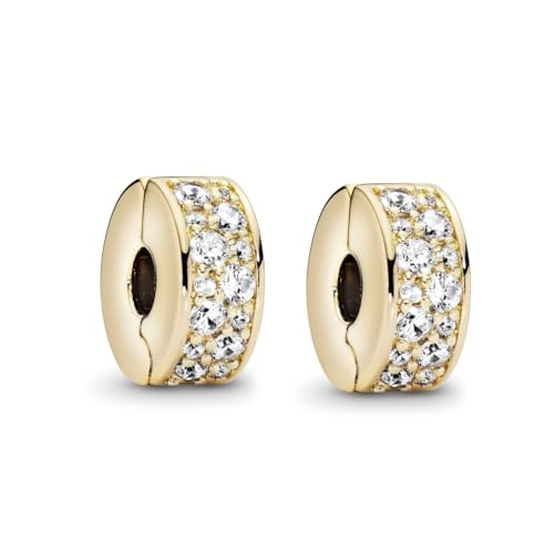 TCZNAF Gold Stopper Charm Armbände Bead Compatible fü Armband Christmas Schmuck für Damen Muttertag Valentinstag von TCZNAF
