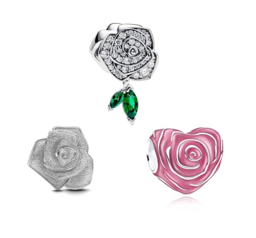 TCZNAF Liebes Kombination Set Charms Armbände Bead Compatible fü Armband Christmas Schmuck für Damen Muttertag Valentinstag von TCZNAF