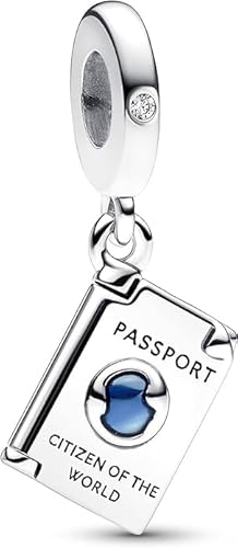 TCZNAF Openable Passport Dangle Charms Bead -Anhänger für Europäische Armbänder und Halsketten für Damen von TCZNAF