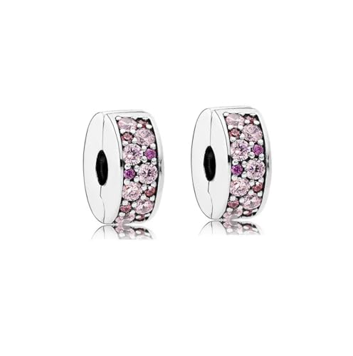 TCZNAF Pink Clip Charms Armbände Bead Compatible fü Armband Christmas Schmuck für Damen von TCZNAF