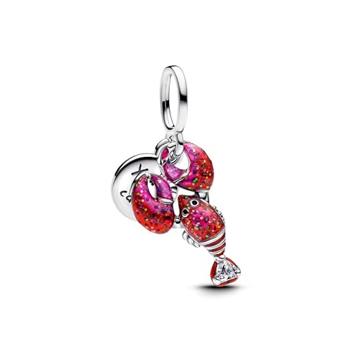 TCZNAF Rote Garnelen Charms Armbände Bead Compatible fü Armband Schmuck für Damen Muttertag Valentinstag von TCZNAF