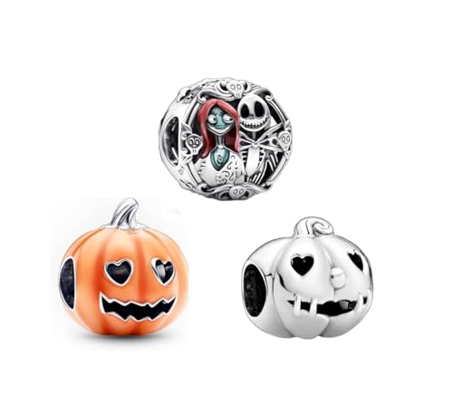 TCZNAF Set Charms Halloween Anhänger Compatible with Pandora für Armband Bead Charm für Damen von TCZNAF