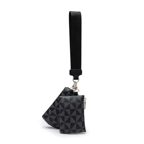 Tragbare Make-up-Tasche für Damen, Clutch, Reise-Aufbewahrungstasche, Schwarz, Freizeit, Mode, Klassiker von TCZXLL