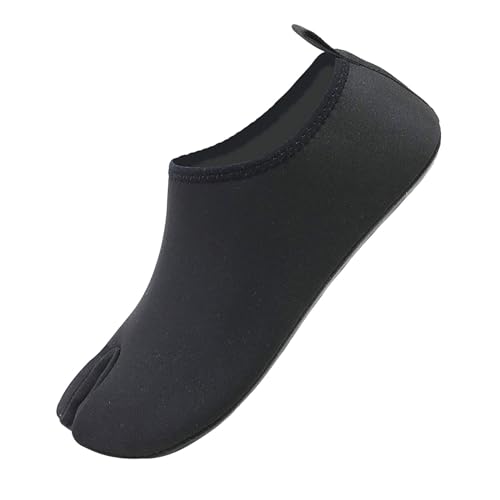 Badeschuhe Damen Herren, rutschfest Verschleißfest Wasserschuhe Leichtgewichts Bequeme Surfschuhe Trocknend Atmungsaktive Hallenschuhe Leicht Flache Strandschuhe Plateau Trendy Schuhe von TDEOK