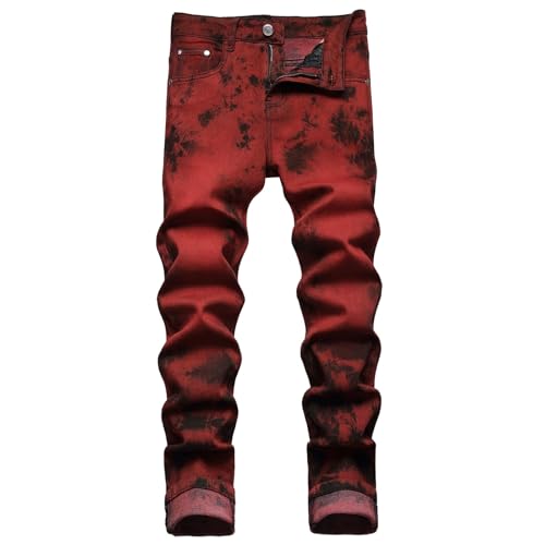 Cargohose Herren Jeans Stretch | Modische Farbkontrast Jeans Hose Bedruckt Patchwork Gerade Bein Herrenhose Stretch Outdoor Midi Waist Elastische Freizeithose Bunt Relaxhose Hip Hop Streetware Cargohose Herren Jeans Stretch | Modische Farbkontrast Jeans Hose Bedruckt Patchwork Gerade Bein Herrenhose Stretch Outdoor Midi Waist Elastische Freizeithose Bunt Relaxhose Hip Hop Streetware von TDEOK