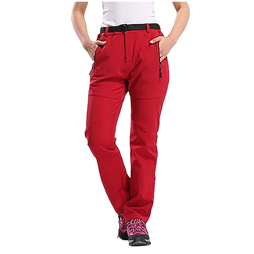Damen Wanderhose Wasserdicht Softshellhose, Thermohose Damen Winter Gefüttert Große Größen Zip Off Stretch Trekkinghose Mit Taschen Winter Warm Stretch Thermohose Atmungsaktiv Outdoorhose Wanderhosen Damen Wanderhose Wasserdicht Softshellhose, Thermohose Damen Winter Gefüttert Große Größen Zip Off Stretch Trekkinghose Mit Taschen Winter Warm Stretch Thermohose Atmungsaktiv Outdoorhose Wanderhosen von TDEOK